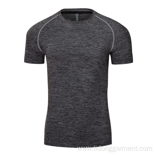 Wholesale Adult Short Sleeve Fitness Sport Men T-shirt